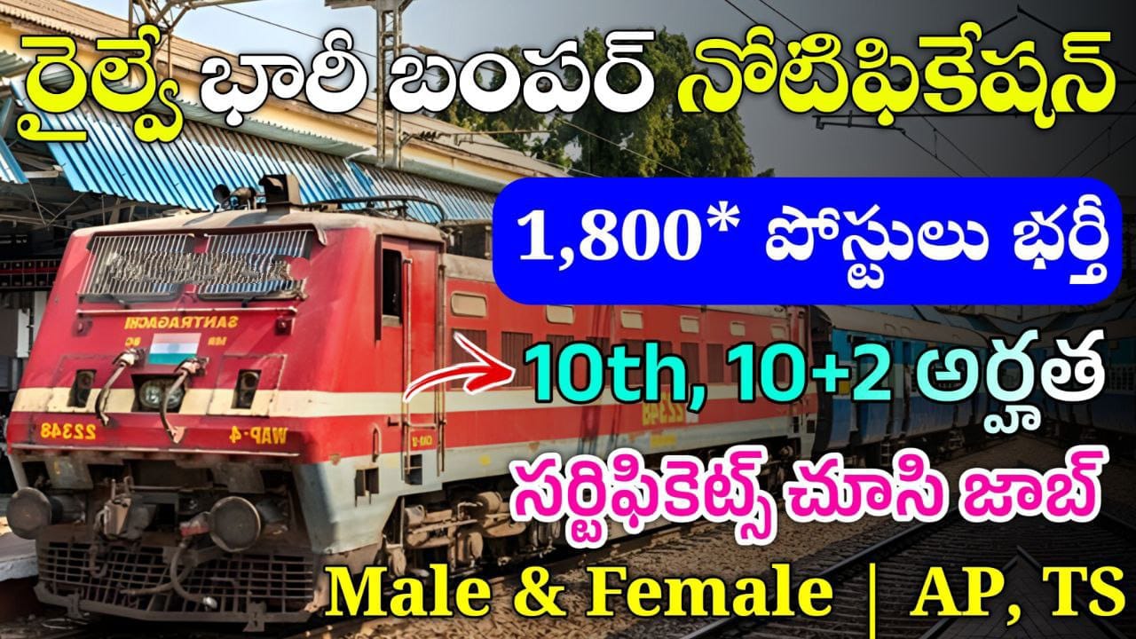 Railway 1800 Jobs Out 2024
