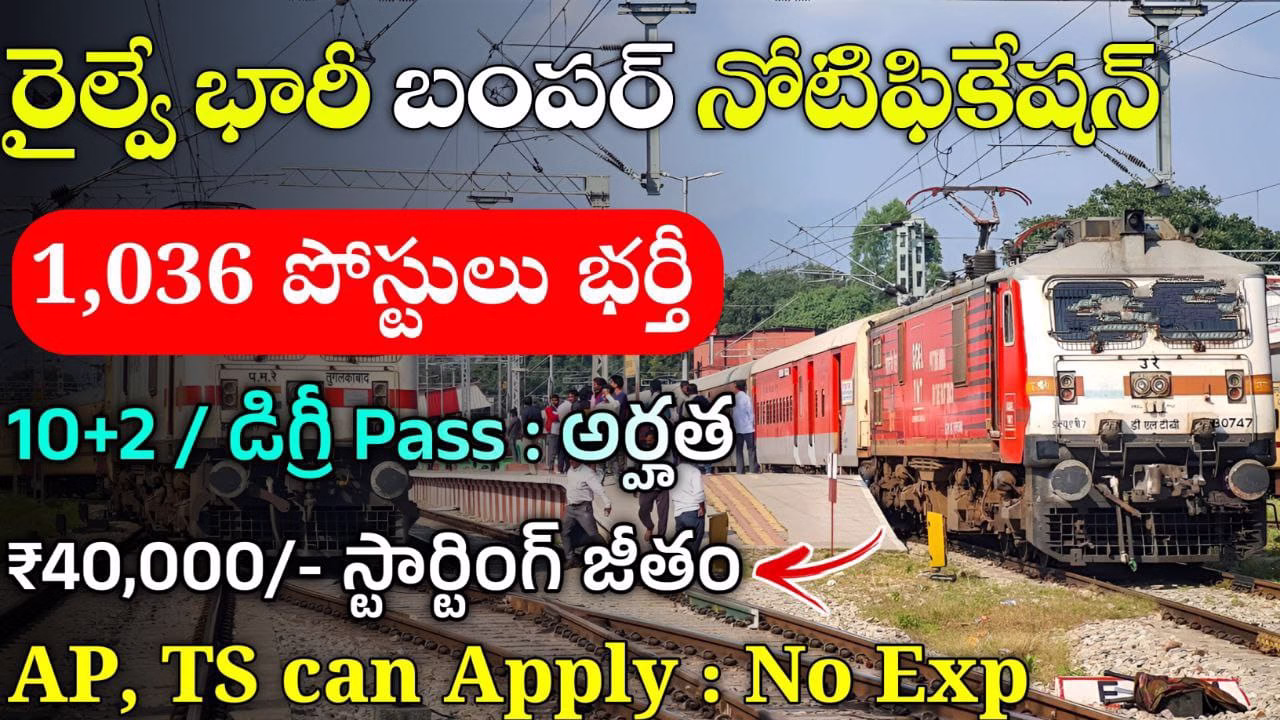Railway 1036 Jobs Out 2024