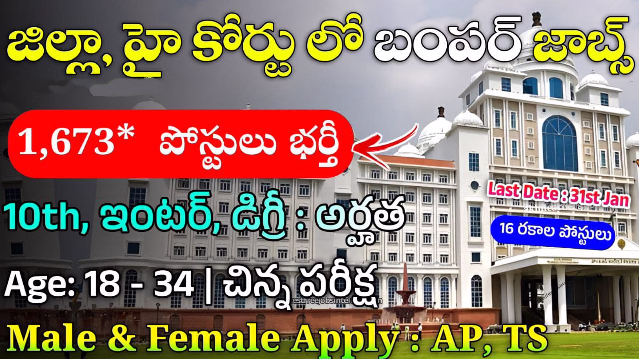 High Court 1673 Jobs Out 2025