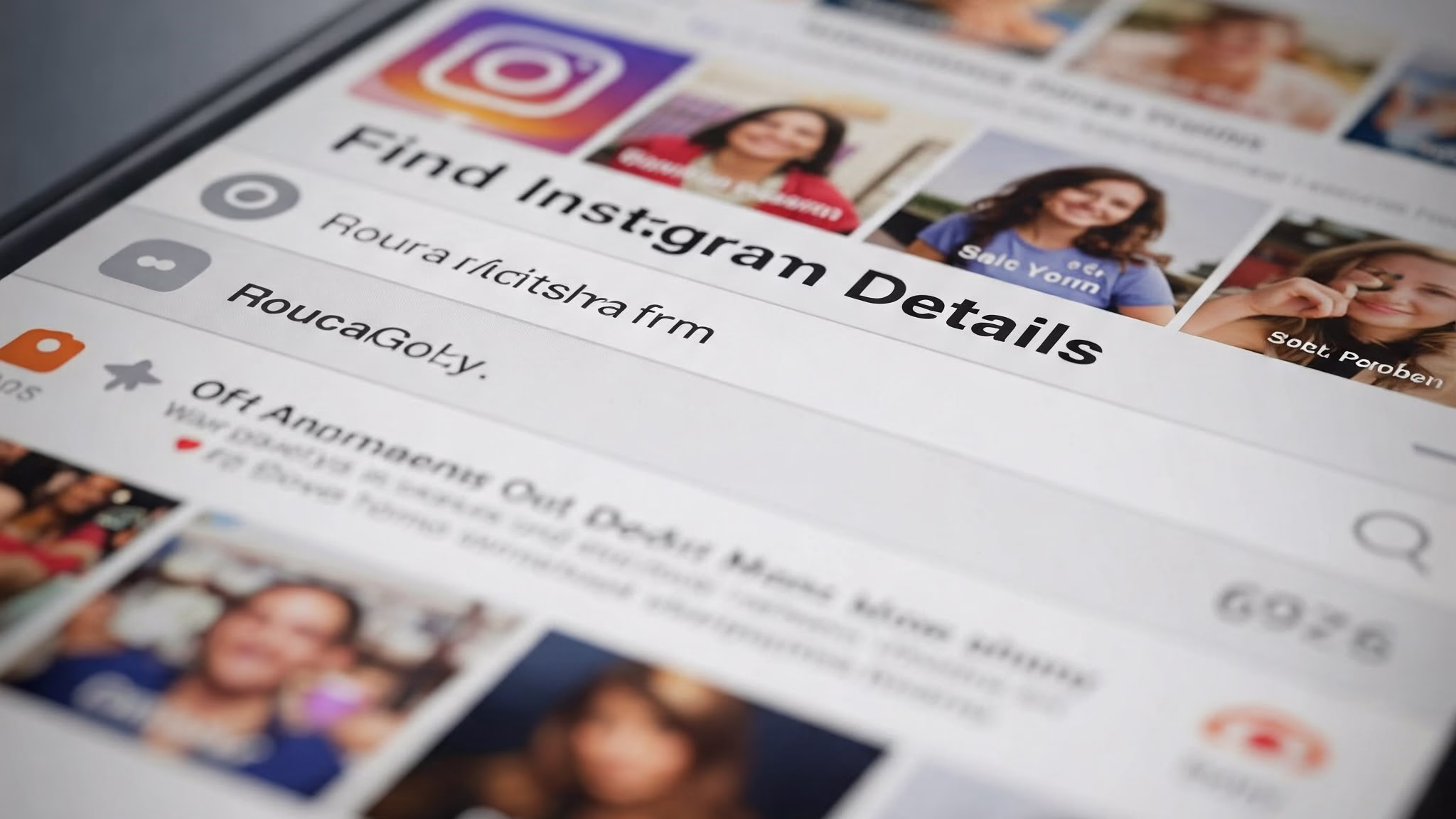 Find Instagram Details