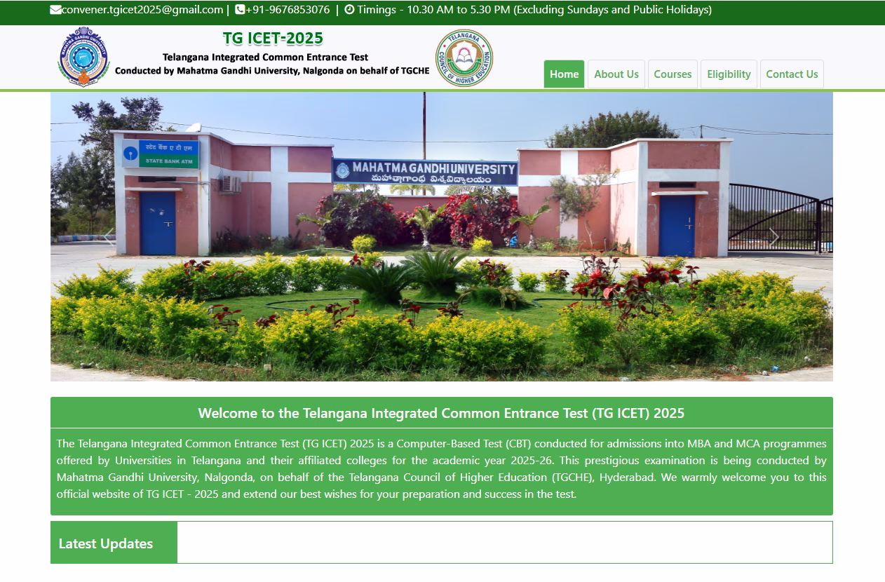 TGICET 2025 Counseling Dates